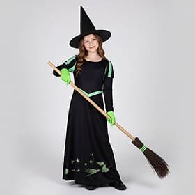 Magical Witch Movie Cosplay Costume Cosplay for Unisex Kid's Adults' Halloween Carnival Performance Party / Evening Comic Con