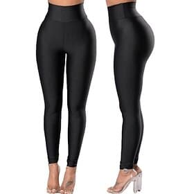 Femmes Pantalons Leggings Mode Streetwear Basique Longueur complète Taille haute Uni Avec Poches Taille Élastique Confortable Haute Élasticité Quotidien Salle