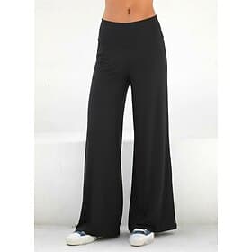 Women's Yoga Pants Flare Leg Wide Leg Bootcut Lightweight High Waist Pilates Gym Workout Dance Bottoms Solid Color Pink Black White Winter Sports Activewear St