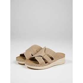 Women's Perforated Burgundy Sandals – Comfortable Casual Summer Footwear for Beach, Vacation  Daily Wear