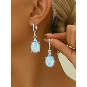 Women's Bohemian Style Alloy Earrings, Multi-Color, Ideal for Daily Wear, Vacation and Travel