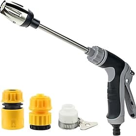 Pistolet d'arrosage haute pression pour tuyau d'arrosage, lance de nettoyeur haute pression réglable avec raccords pour le lavage de voiture, le nettoyage de t