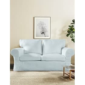 2 Seat Sofa Cover or  2 Seat Sofa Bed Cover with Cushion Covers and Backrest Covers For Ektorp Couch Slipcover Washable Furniture Protector  LITB PRIME cover E