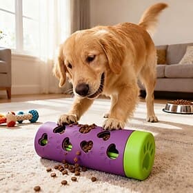 New Detachable Pet Slow Feeder Treat Dispenser  Durable Bite-Resistant Chew Toy Roller, Mental  Physical Stimulation, Indoor-Outdoor Use for Small-Medium Dogs