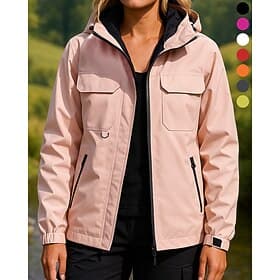 Damen Windjacke Softshelljacke Wanderjacke Außen Wasserdicht Winddicht Wanderoutfits Wanderbekleidung Frühling Herbst Oberteil Camping / Wandern / Höhlenforsch