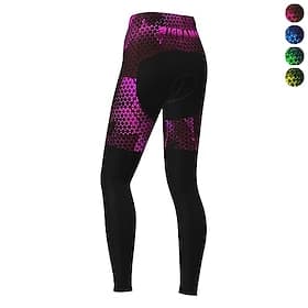 Women's Graphic Patterned Cycling Tights Bike Pants Tights Mountain Bike MTB Road Bike Cycling Sports Thermal Warm 3D Pad Warm Quick Dry Yellow Red Clothing Ap