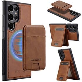 Phone Case For Samsung Galaxy S26 S26 Plus S26 Ultra Back Cover Magnetic Adsorption Wallet Case with Stand Holder Detachable Support Wireless Charging Retro PU