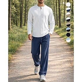 Men's Tracksuit Jogging Suit Workout Suits Drawstring 2 Piece Solid Colored Athletic Clothing Set Summer Spring Black with White Dark Khaki Gym Workout Jogging