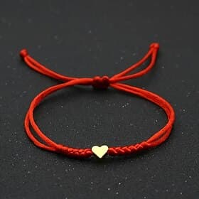 Women's Rope Plaited Wrap Love Fashion Personalized Alloy Bracelet Jewelry Pink / Red / Royal Blue For Daily Gift Holiday