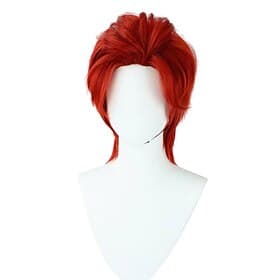 Rote, stachelige Anime-Perücke für Herren im Stil eines Meeresabenteurers – perfekt für Cosplay-Partys