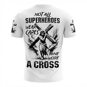 America's 250th Anniversary Men's Funny Cross Jesus Christian T Shirt Short Sleeve T shirt 3D Print Crew Neck Shirt Religious Patriotic Casual Daily Party Blac