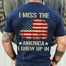 4th of July 2026 250th Memorial Day Men's 3D Print US Flag Veteran Crew Neck Short Sleeve T-Shirt Daily Street