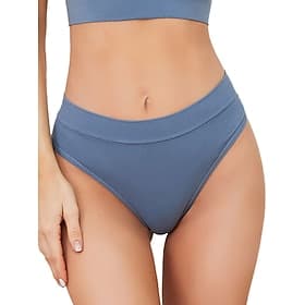 Women's Panties G-strings  Thongs Panties Elastic WaistNightwearCotton Nylon Solid Colored Fashion Cute Blue Black White Yellow Pink Winter Spring  Summer Fall