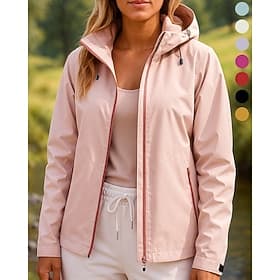 Per donna Giacca a Vento Giacca softshell Giacca da escursionismo Esterno Impermeabile Antivento Abbigliamento da trekking Abbigliamento da trekking Primavera