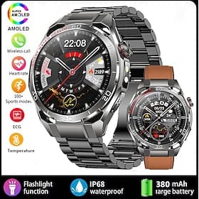 iMosi TK40 Smart Watch 1.47 inch Bluetooth Calling Smartwatch Pedometer Call Reminder Activity Tracker Compatible with Android iOS Unisex Hands-Free Calls Medi