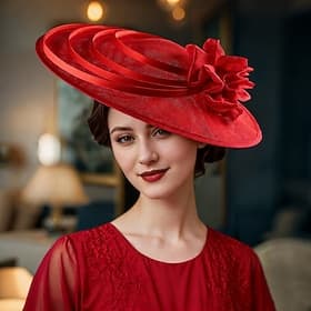 Fascinators Flax Wedding Birthday Elegant Cute With Flower Tulle Headpiece Headwear