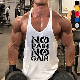 Herren Grafik Buchstabe Workout-Tanktop Lauf-Tanktop Fitness-Tanktop Sommer Ärmellos Lässig Athleisure Schnelltrocknend Weich Atmungsaktiv Fitnesstraining Lauf