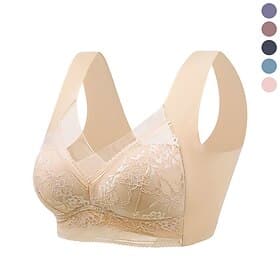 Per donna Reggiseno da yoga Reggiseno sportivo Intimo / Maglia Intima Basso supporto Traspirante Senza fili Imbottito Colore Solido / Tinta Unita Sport Abbigli