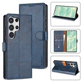 Phone Case For Samsung Galaxy S26 S26 Plus S26 Ultra Wallet Case Full Body Protective Kickstand Card Slot Retro PU Leather