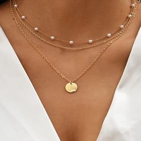 1PC Necklace For Women's Pearl Daily Street Gift Alloy Patchwork Paddy'sDay