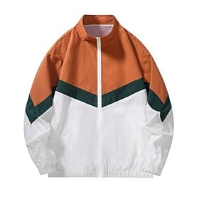 Men's Color Block Soccer Summer Global Match Running Jacket Outdoor Jacket Sport Jacket Spring Fall Zipper Color Block Long Sleeve Windproof Quick Dry Lightwei