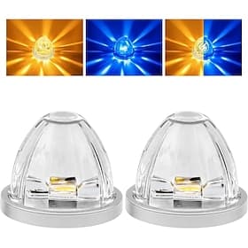 tweekleurige led-watermeloenlampjes met transparante lens, constant stroboscooplichten, richtingaanwijzers voor de afstand tot het cabinedak