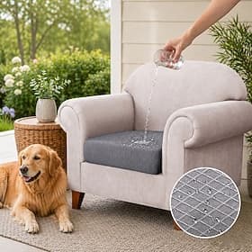 100% Waterproof Couch Patio Outdoor Cushion Covers 2020 in ,Fit Stretch Sofa Seat Cushion Slipcovers,Sofa Covers Furniture Protector