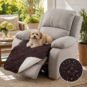 100% Waterproof Recliner Chair Covers, Anti-Slip Recliner Cover Dog Couch Cover Furniture Protector, Reclining Sofa Slipcover for Pets Dogs
