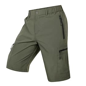 Homme Couleur Unie Shorts VTT Shorts de vélo Vélo Shorts Shorts amples Coupe ajustée Des sports Séchage Rapide Fermeture Éclair Imperméable Respirant Gris fonc