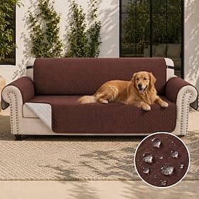 100% Waterproof Quilted Sofa Covers Couch Cover Sofa Cover Recliner Cover for Dogs,Couch Protector Non-Slip Sofa Slipcover for 1/2/3/4 Cushion Couch Reclining