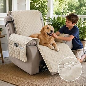 Waterproof Small Check Sofa Cushion Pet Sofa Mat Non Slip Couch Protector for Dogs Cats Washable Durable