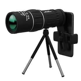 16x52 High Power Monocular Telescope with Smartphone Adapter  Tripod, HD Waterproof BAK4 Prism Monocular for Adults, Night Vision for Bird Watching, Hunting, H
