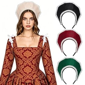 Victorienne Médiéval Renaissance Chapeau Princesse Noble Déguisement Femmes Royal Mascarade Foire de la Renaissance LARP Adulte accessoire