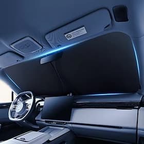 Car Windshield Sun Shade, Foldable Front Window Sunshade Blocks UV Rays  Heat, Keeps Vehicle Cool, Universal Fit for Most Sedans, SUVs, and Trucks, Durable Int