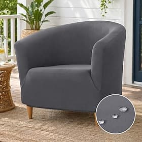 Waterproof Couch Cover Velvet Club Chair Cover Soft Armchair Slipcover Non Slip Dustproof Furniture Protector Washable for Home Hotel