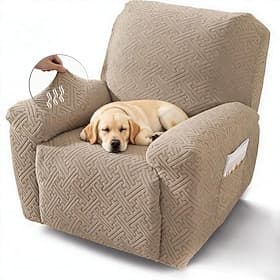 Stretch Recliner Sofa Cover Non Slip Couch Slipcover Pet Friendly Scratch Resistant Washable Furniture Protector for All Seasons