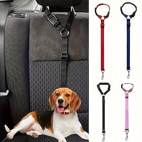 2pc Pet Cat Dog Car Seat Belt Suitable for Universal Safety Buckle Adjustable Safety Rope Dog Car Seat Belts Dog Accessoires
