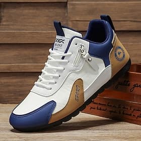Herren-Sneaker mit Farbblock-Design, flache Schnürschuhe für den Alltag, lässiger Retro-Sport-Stil, ideal für Reisen, Outdoor-Aktivitäten und den täglichen Geb thumbnail 2