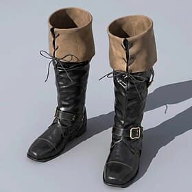 Rétro Vintage Médiéval Renaissance Chaussures Bottes Pirate Viking Elfe Déguisement Homme Viking Fantaisie Halloween Carnaval Performance Soirée LARP Adulte Ch