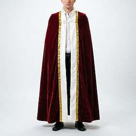 Medieval Renaissance Fancy Cloak Prince Fancy Dress Men's Fantasy Royal Halloween Carnival Party Performance Renaissance Fair Adults' Cloak