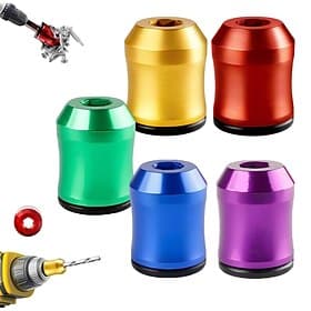5Pcs Magnetizer  Demagnetizer Tool Set, Upgrade Magnetic Screw Holder, Drill Magnetic Bit Holder, Removable Magnetic Screwdriver Drill Bit, Holder for Hex Scre