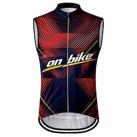 Homme Gilet de cyclisme Maillot de cyclisme Géométrique Sans manches Cyclisme Gilet / Veste Maillot Top avec 3 poches arrière Séchage Rapide Poche Arrière Évac thumbnail 4