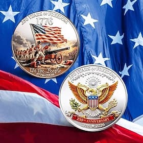 U.S. 250th Anniversary Commemorative Coin – We the People  Eagle Design, 1776–2026 Patriotic Collectible Coin, Historical Liberty Keepsake Gift
