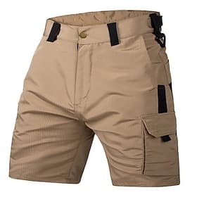 Herren Cargohose Cargohosen Cargo-Shorts Shorts Freizeitshorts Mehrere Taschen Klappentasche Einfach Wasserdicht tragbar Knielang Lässig Outdoor Streetwear Mod
