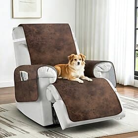 Modern Metallic Foil Recliner Cover, Universal Stretch Single Sofa Slipcover, Washable Anti-Scratch Pet Furniture Guard for Home Office Desk