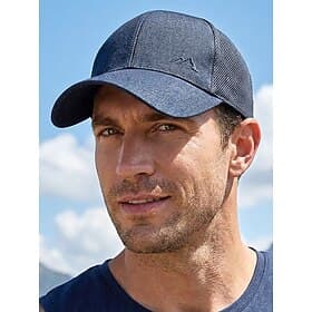 Casquette de baseball pour homme avec dos en maille, respirante et ajustable, style sportif décontracté pour hommes mûrs, idéale pour les activités de plein ai