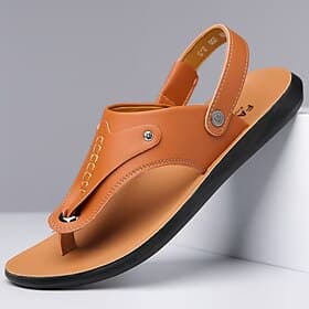 Men's  Thong Sandals, Casual Slip-On Beach Sandals, Soft Cushioned Sole, Summer Outdoor Vacation Shoes for Men