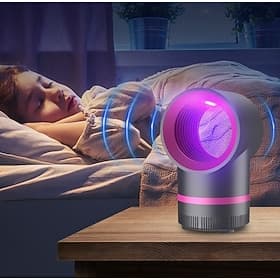 Indoor Insect Trap Fan Catcher for Mosquito, Gnat, Fruit Fly, Moth, Flies, Portable UV Light Flying Insects Killer House Kitchen, Garage, Camping