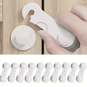 10pcs Baby Safety Locks - Multifunctional Baby Safety Locks for Cabinets, Rooms, and Drawers to Prevent Pinching