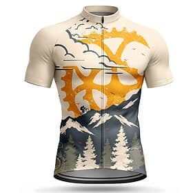 Herren Radtrikot Geometrisch Kurzarm Fahhrad Trikot Oberteil mit 3 Gesäßtaschen UV-beständig Schnelltrocknend Mit Taschen Frontreißverschluss Sport Rosa Purpur